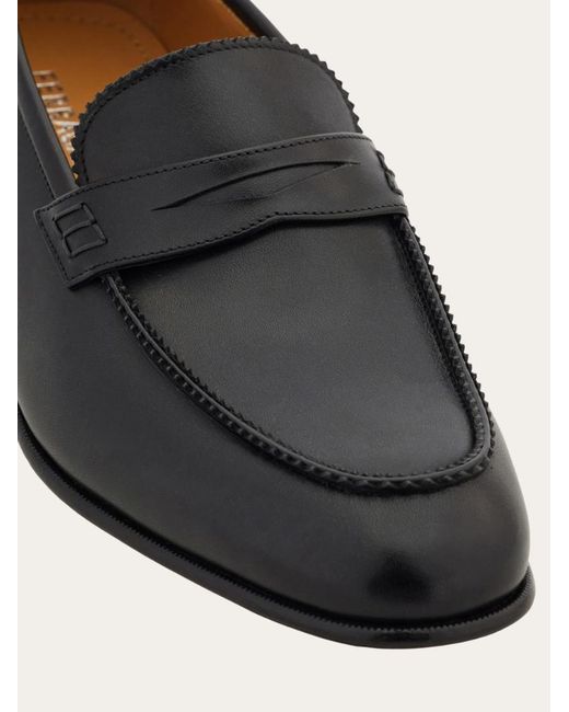 Ferragamo Black Penny Loafer for men