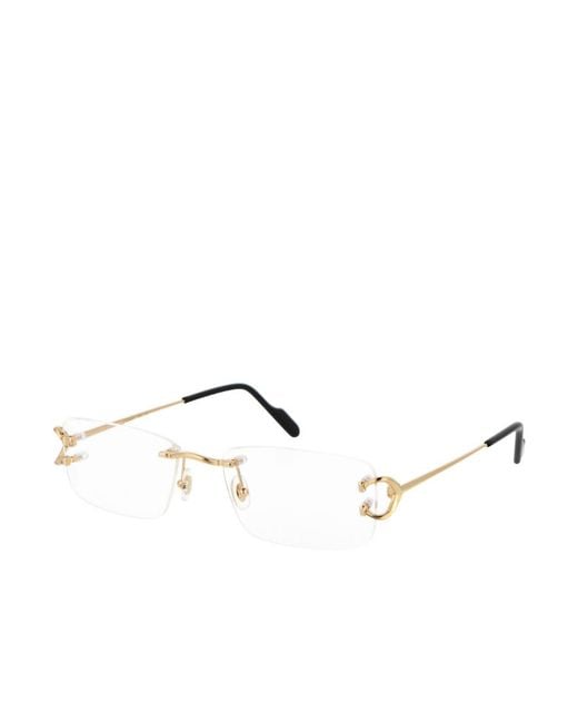 Cartier Natural Square-Frame Glasses for men