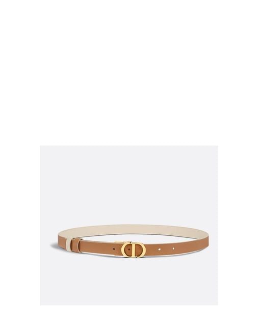 Dior White 30 Montaigne Reversible Belt