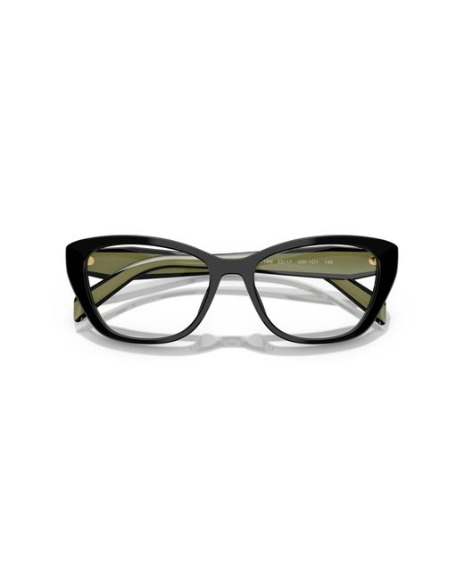 Prada White Eyewear Cat-Eye Glasses