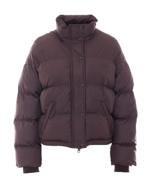 Courreges Purple Courrèges Cropped Puffer Quilted Jacket