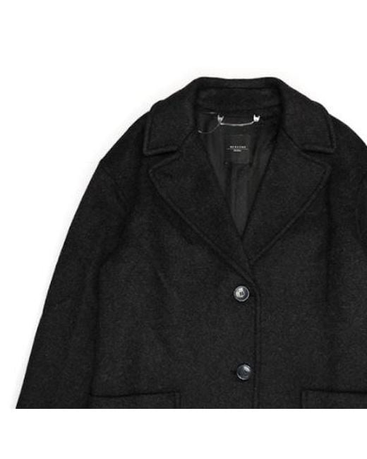 Weekend by Maxmara Black Single-Breasted Coat