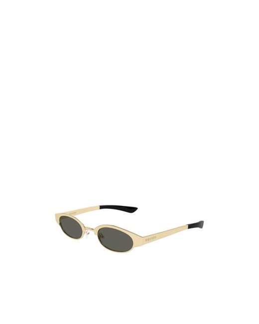 McQueen White Eyewear Oval Frmae Sunglasses for men