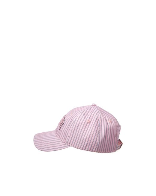Ganni Purple Printed Cap