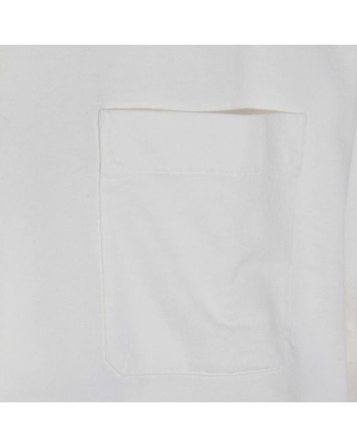 Lemaire White Short Sleeved T-Shirt for men