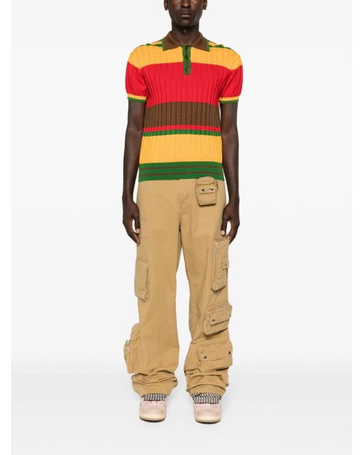 Lanvin Natural Utility-Pockets Straight Trousers for men