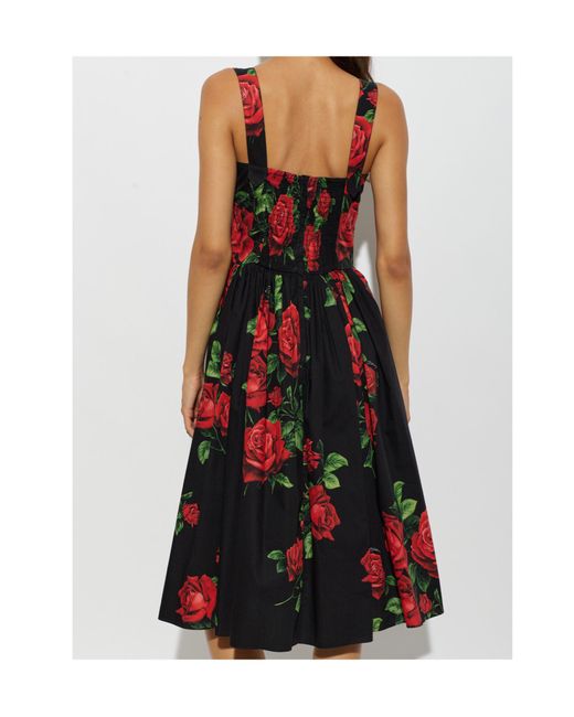 Dolce & Gabbana Red Sleeveless Dress