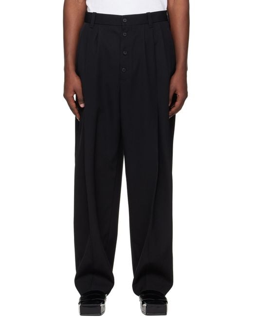 Jacquemus Black Fernando Formal Pants for men