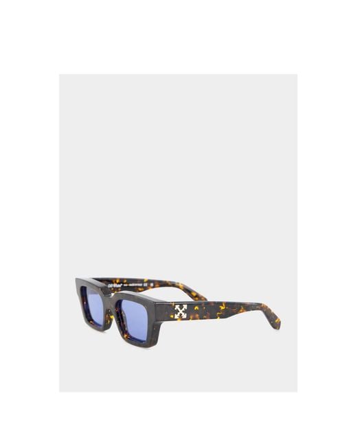 Off-White c/o Virgil Abloh Blue Square Frame Sunglasses for men
