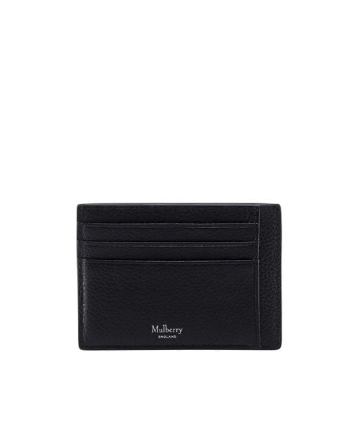 Mulberry Black Small Leather Cardholder for men