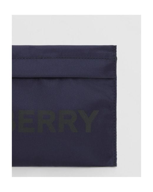 Burberry Blue Logo Clutch