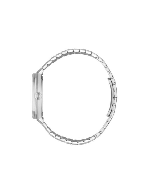 Gucci White 25H Watch, 36Mm for men