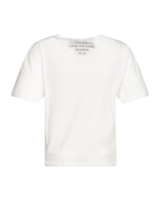 Ann Demeulemeester White Crew Neck T-Shirt