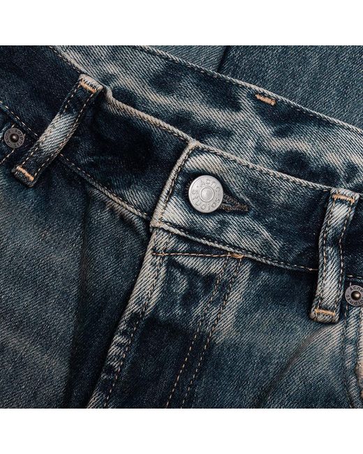 Acne Blue Waistband Denim Trousers for men