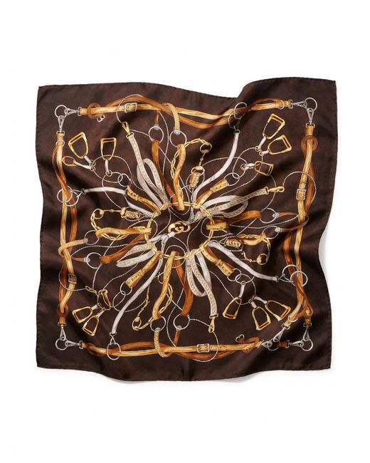 Gucci Brown 'Hard-Wear' Printed Silk Carré
