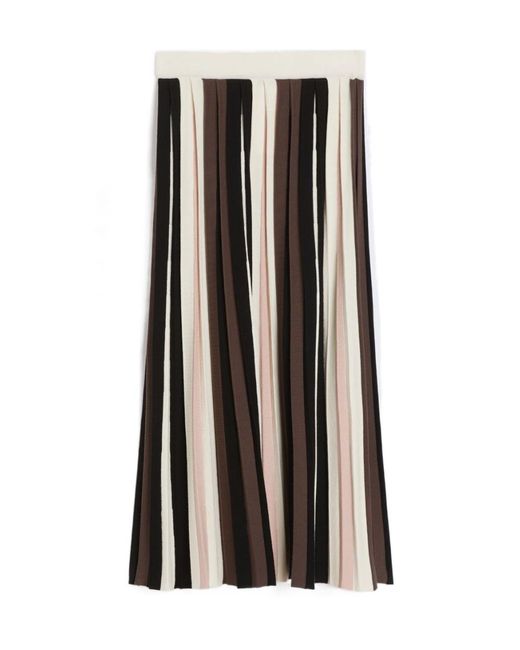 Weekend by Maxmara Black Pleiadi Pleated Skirt