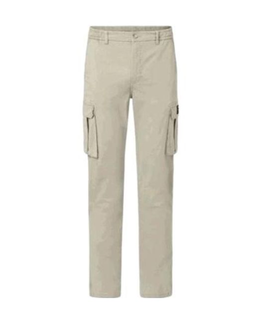 Ecoalf Gray Belt Loop Cargo Pants for men