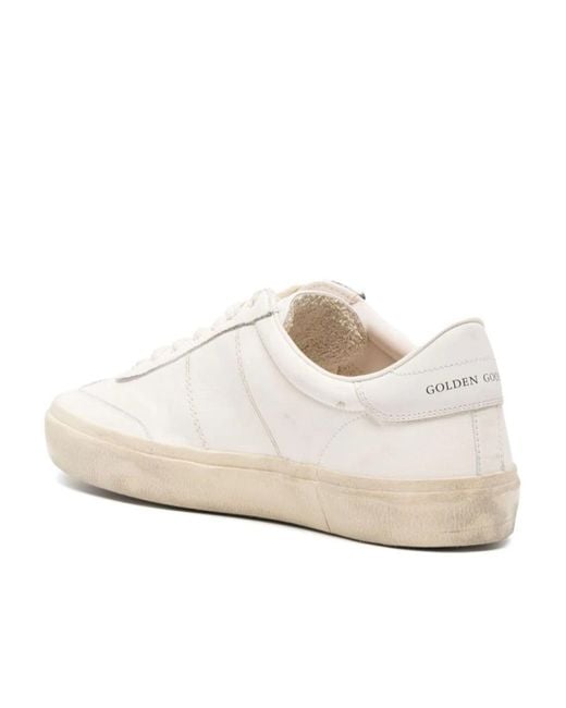 Golden Goose Deluxe Brand White Vintage-Inspired Low-Top Sneakers for men