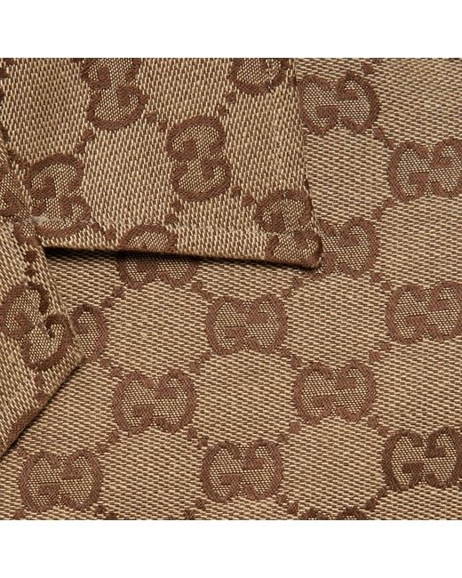 Gucci Brown Gg Supreme Oversized Shirt for men