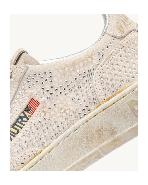 Autry Natural Rose Medalist Low Sneakers