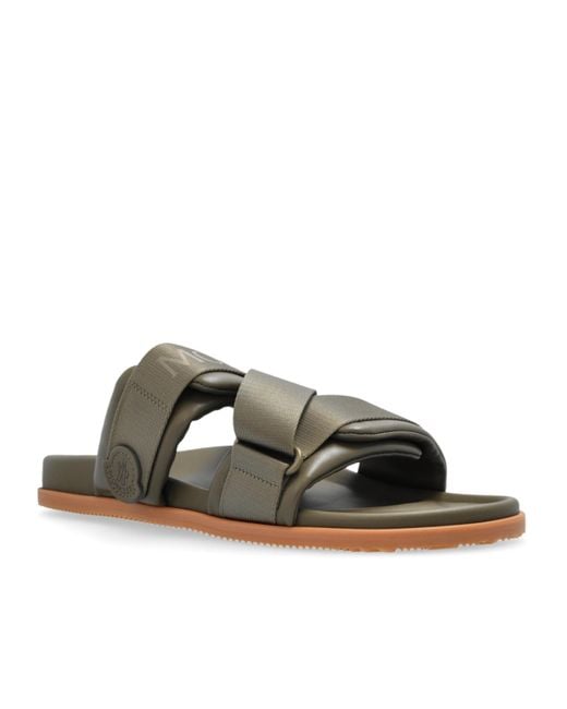 Moncler Brown Mon Summer Sliders for men