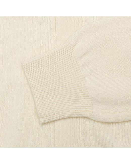 Comme des Garçons Natural Woven V-Neck Cardigan for men