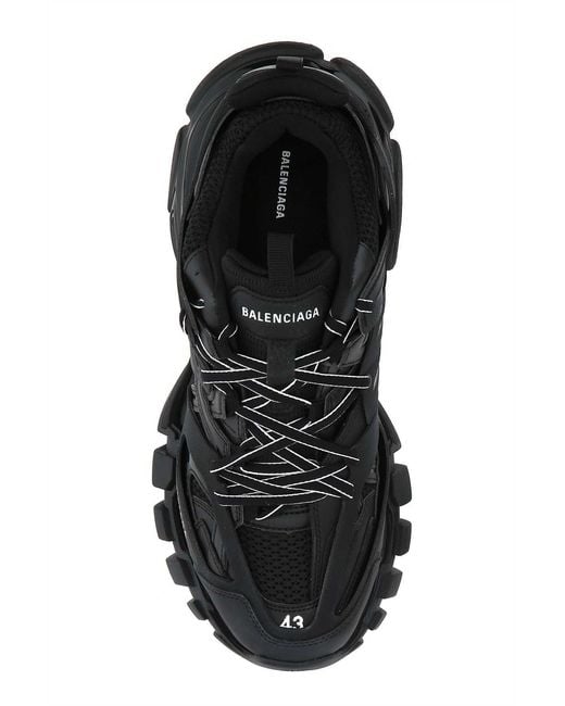 Balenciaga Black Track Lace-Up Sneakers for men
