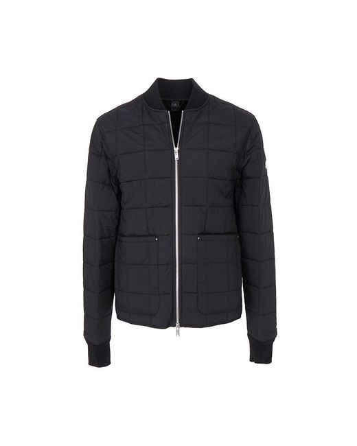 Moose Knuckles Blue Long-Sleeved Cotton-Padded Jacket for men