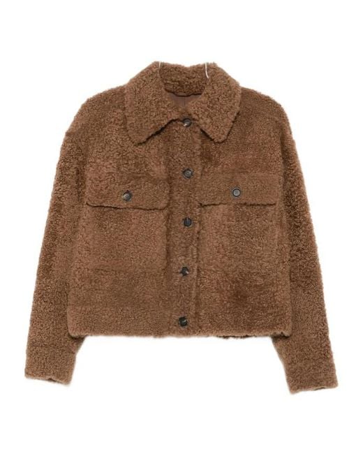 Brunello Cucinelli Brown Button-Up Jacket