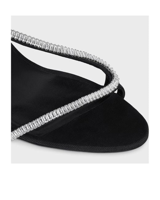 Céline Metallic Soir Cross-Over Sandal