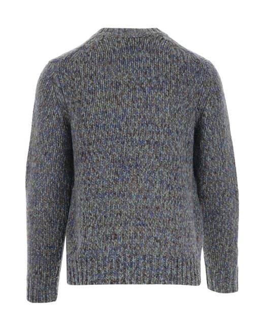 Vince Gray Knit Crew Neck Sweater for men