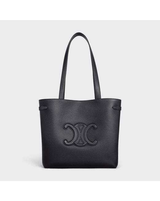 Céline Black Medium Cabas Anaïs Cuir Triomphe