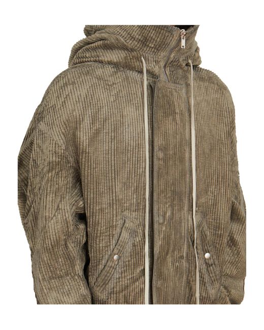 Rick Owens Natural Long-Sleeved Pilot Jacket for men