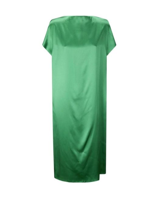 Dries Van Noten Green V-Neck Dress