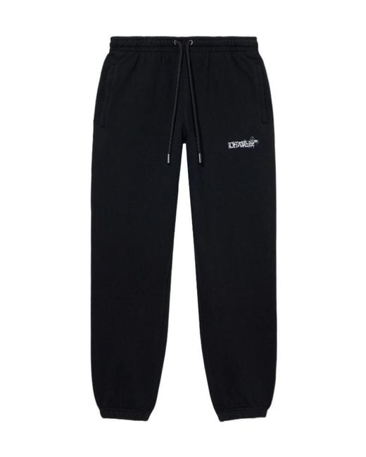 Off-White c/o Virgil Abloh Blue Heraldic Arrow Cuffed Track Pants for men