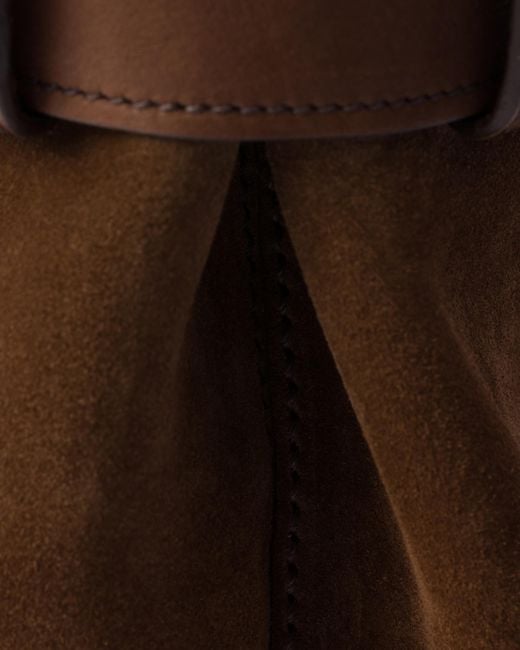 Prada Brown Belted Open-Top Medium Handbag