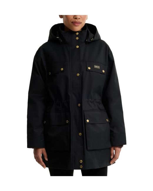 Barbour Black Solid Color Coat
