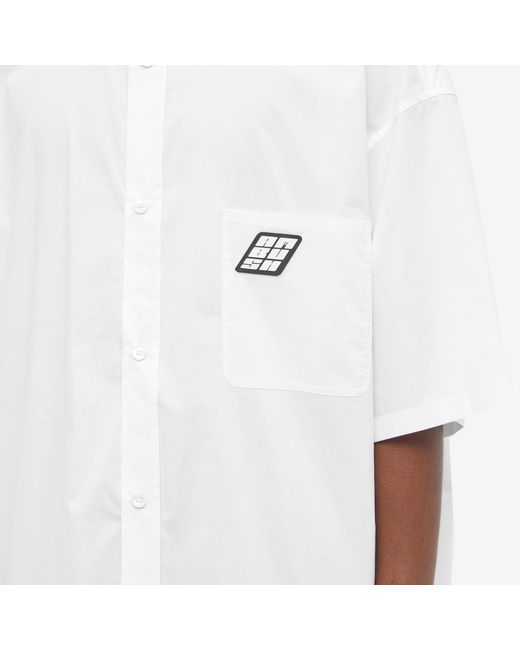 Ambush White Oversized Logo Patch Shirt for men
