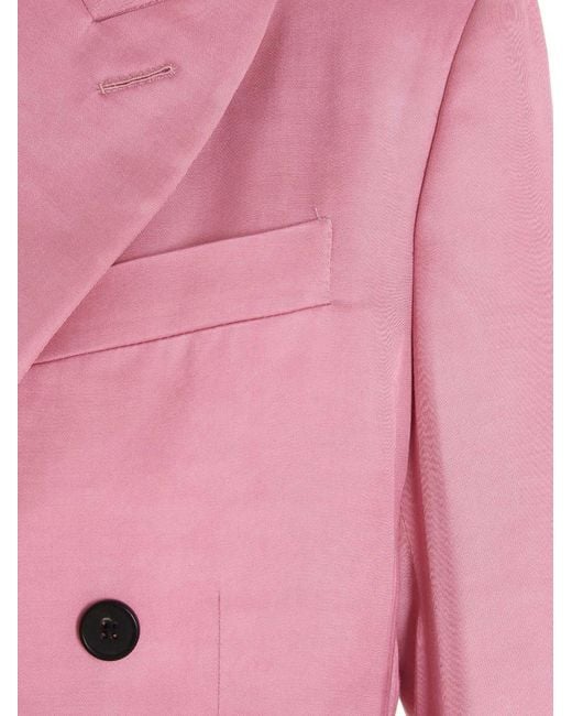 Tom Ford Pink Double-Breasted Suit Jacket