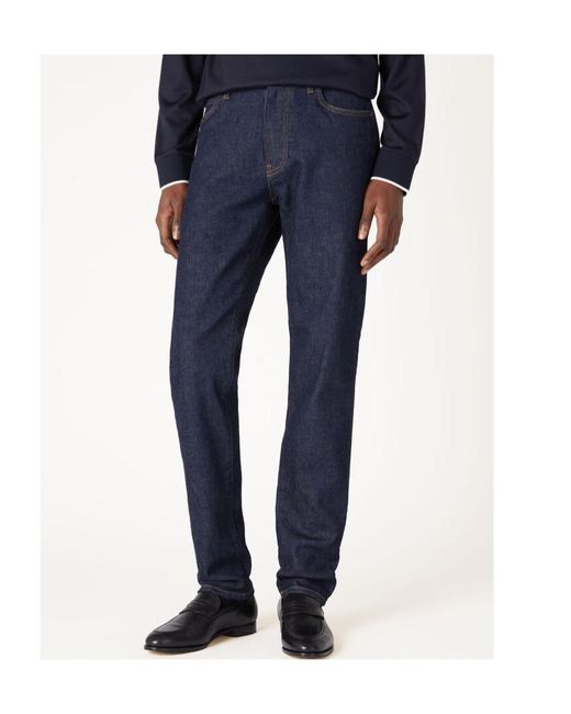 Loro Piana Blue Five-Pocket Zip-Fly Jeans for men
