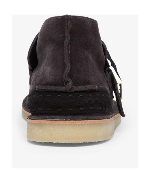 Fendi Black Suede Desert Boots for men