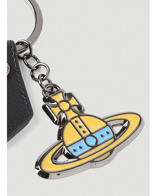 Vivienne Westwood White Kent Orb Charm Keyring