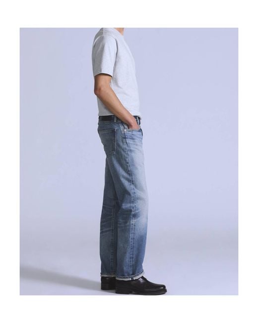 Levi's Blue Saddle Rock Mij Logo-Patch Jeans for men