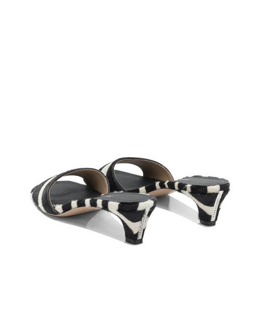 Ferragamo Black Round-Toe High-Heeled Sandals