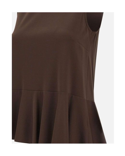Kaos Brown Sleeveless Top