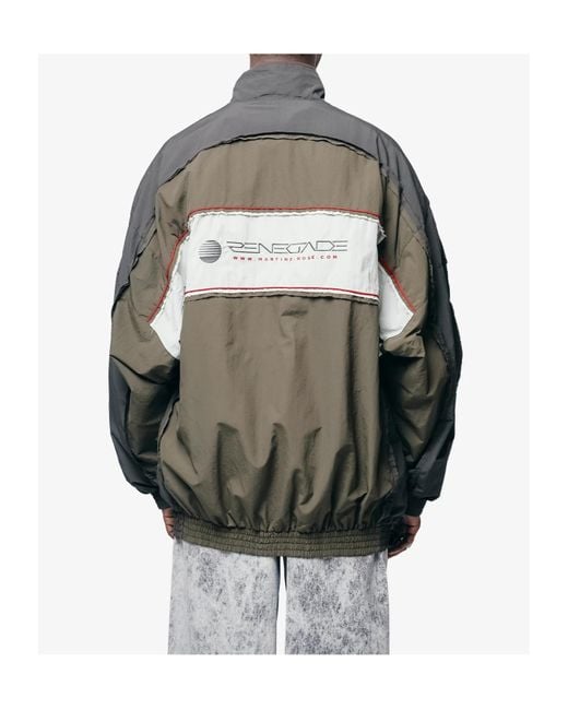 Martine Rose Gray Layered Track Jacket for men