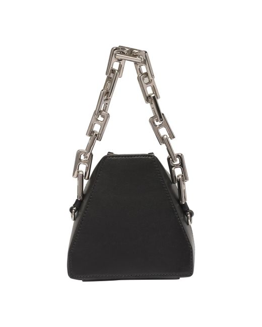 Ambush Black Tri Logo Plaque Small Crossbody Bag