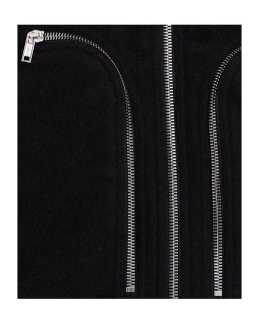 Rick Owens Black Flight Wool Jacket for men