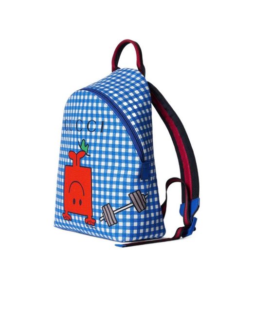 Gucci Blue Children's Backpack With Print