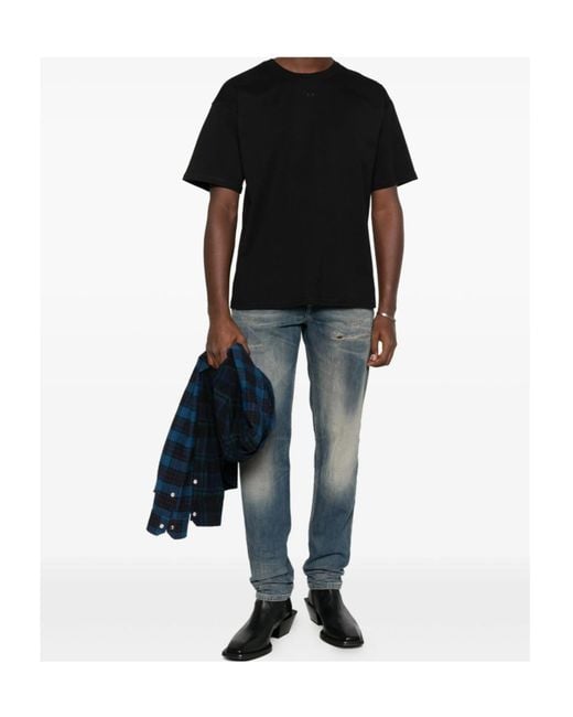 DIESEL Black T-Lucien-Ihbi Crewneck T-Shirt for men